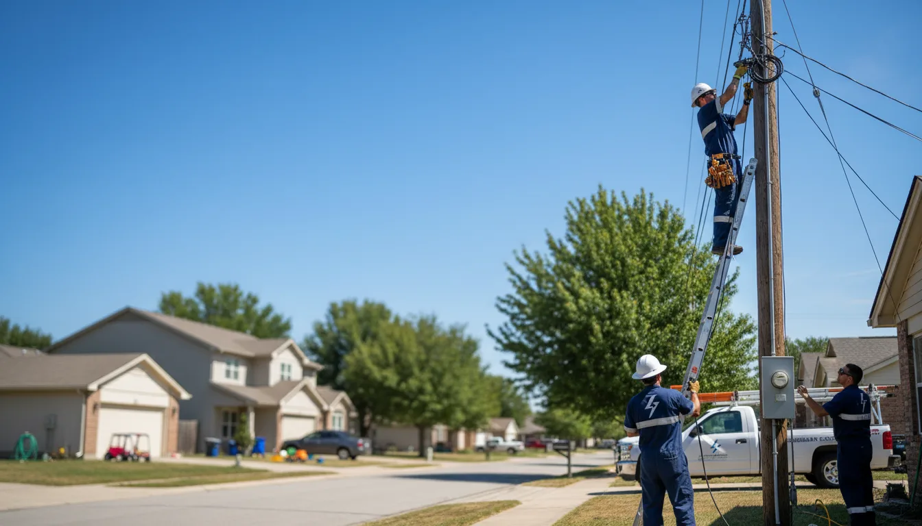 Residential electrician providing installation services in Tutwiler, MS